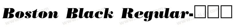 Boston Black Regular字体转换 Boston Black Regular字体转换